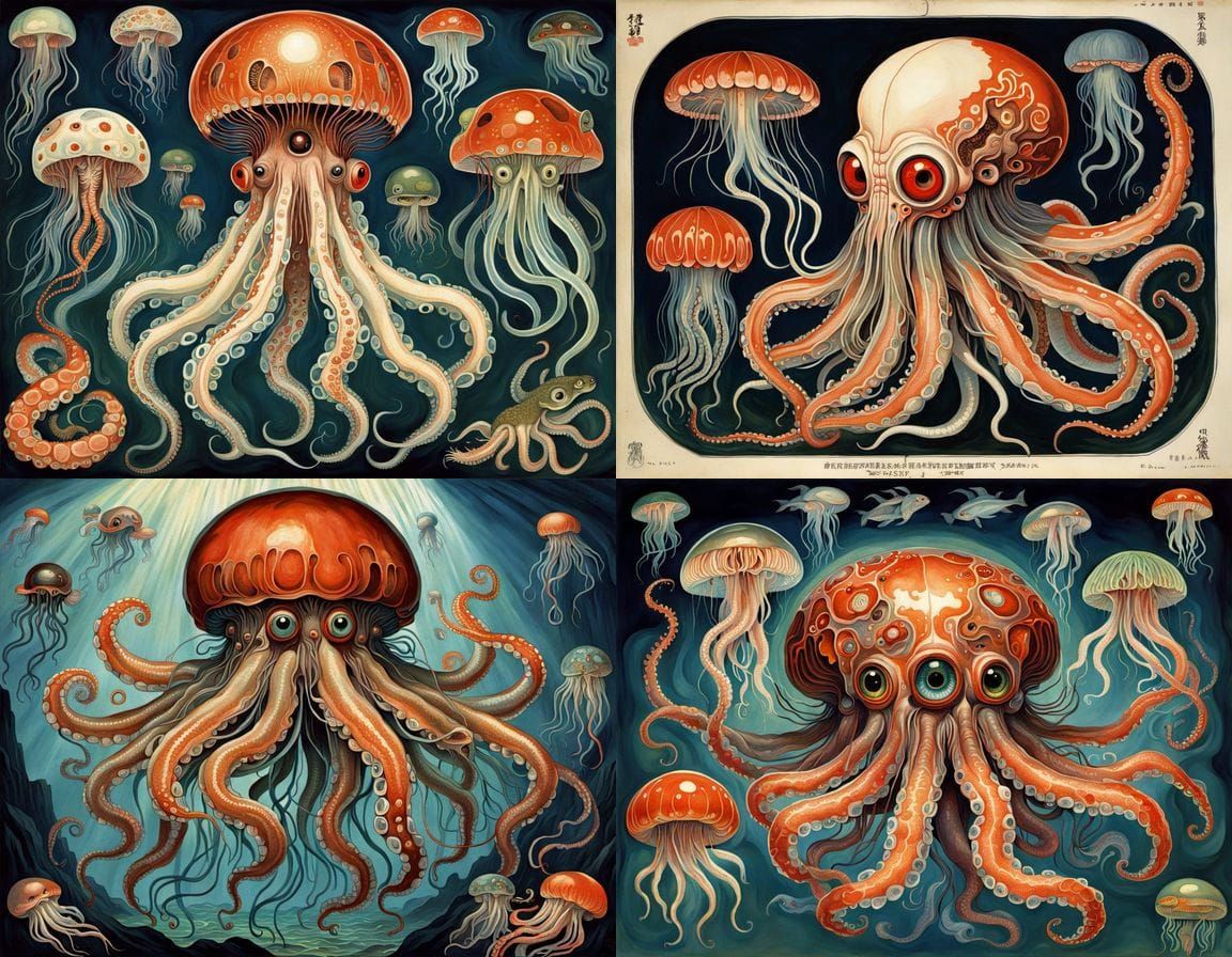 Surreal Homunculus with Organic and Animalistic Features