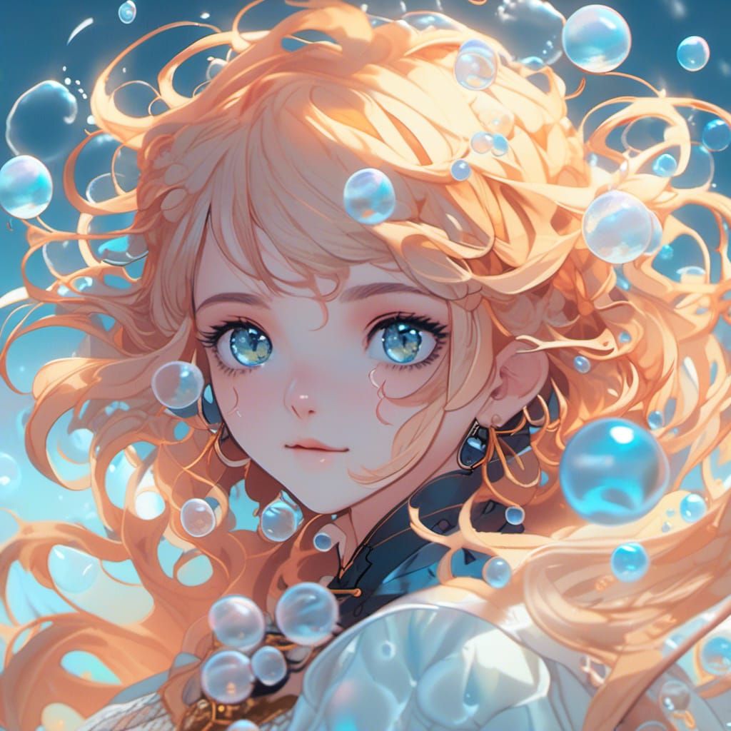 Underwater Cat Portrait with Bubbles in Unreal Engine 5