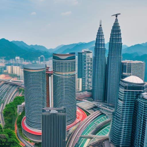 Petronas Towers from KL Skytrain: Professional Photography