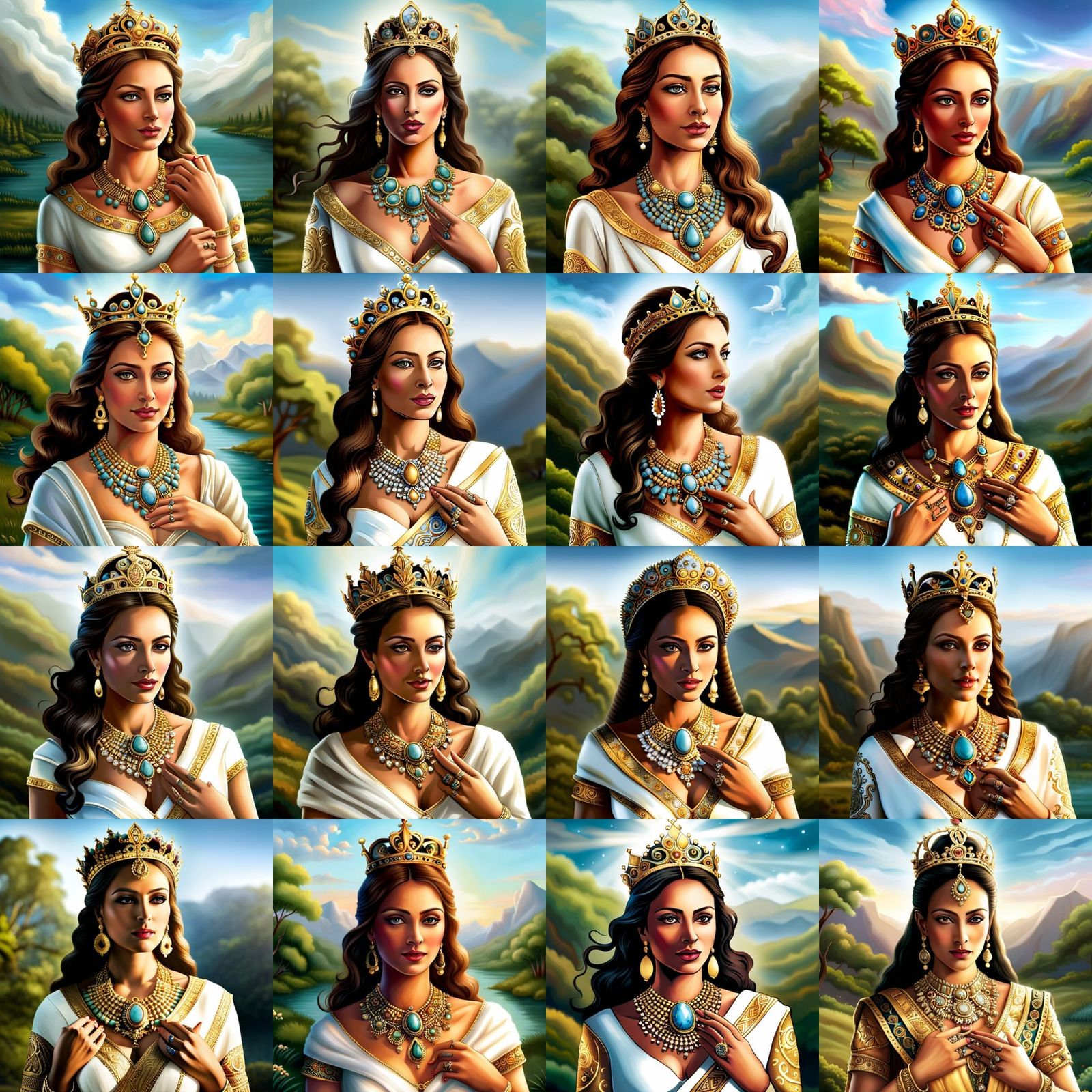 Queen Goddess of Heaven: Divine Feminine Portrait