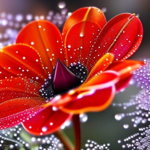 Sardonyx inside a Flower