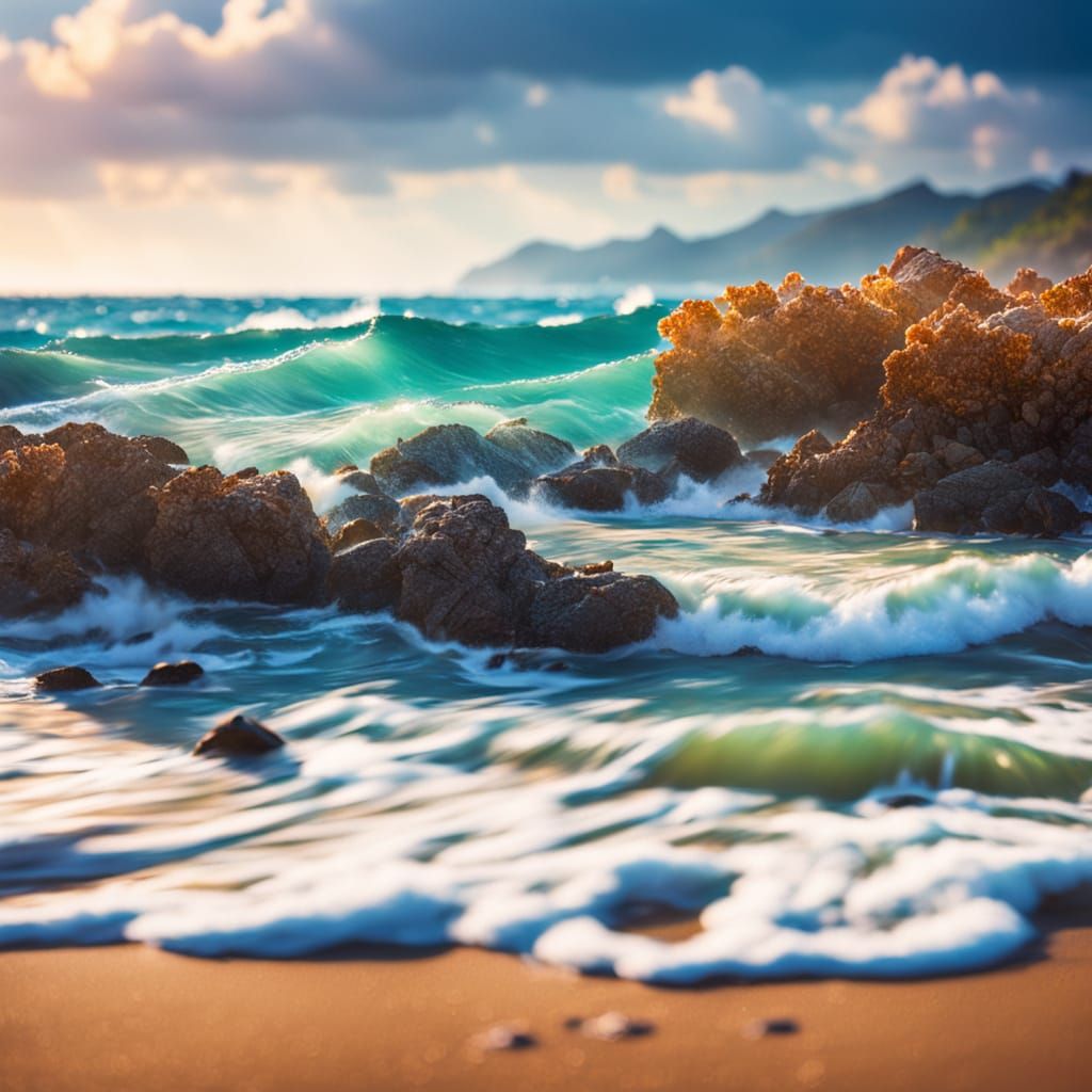 Vivid Oceanic Landscape Photography