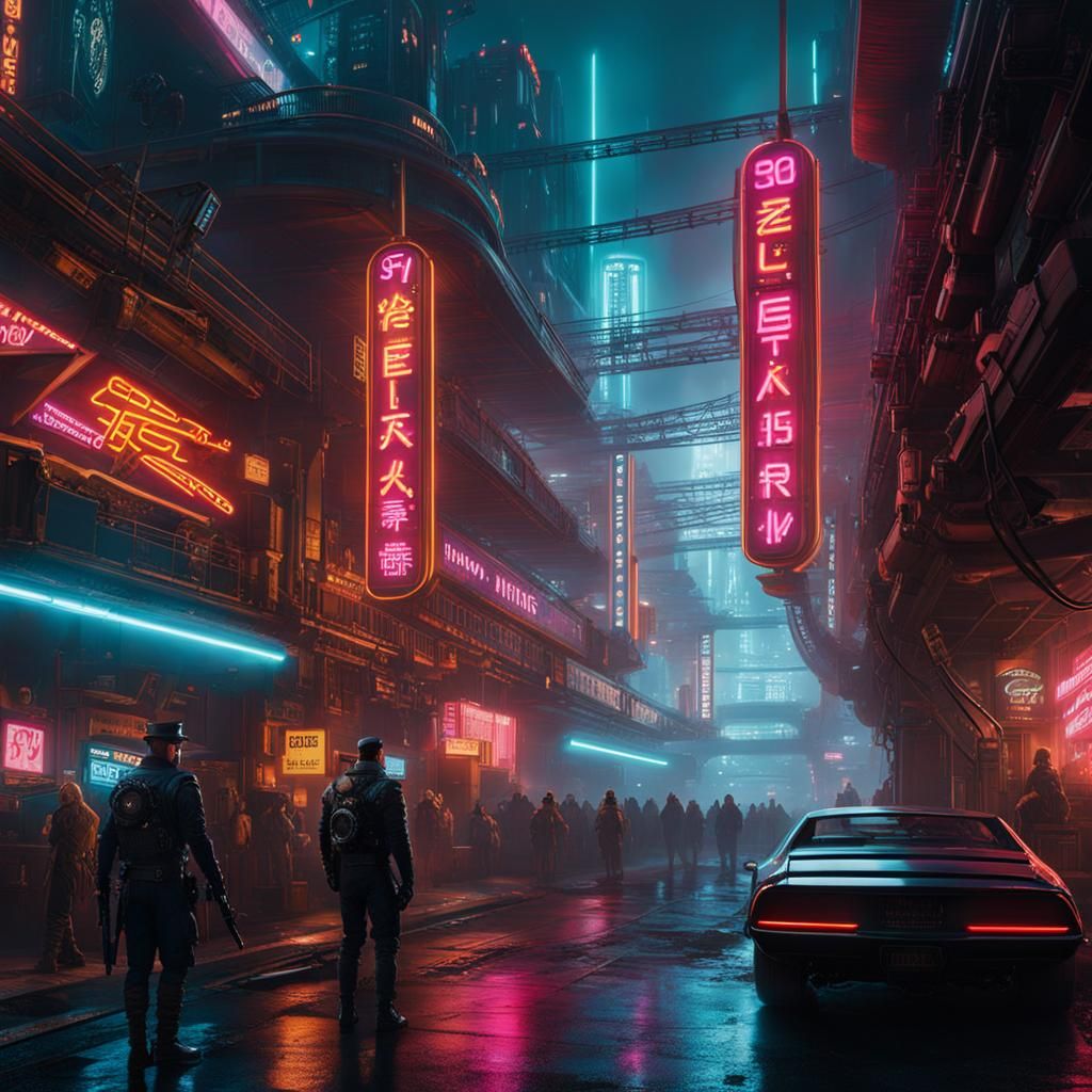 Cyberpunk and Steampunk Fusion: A Digital Masterpiece