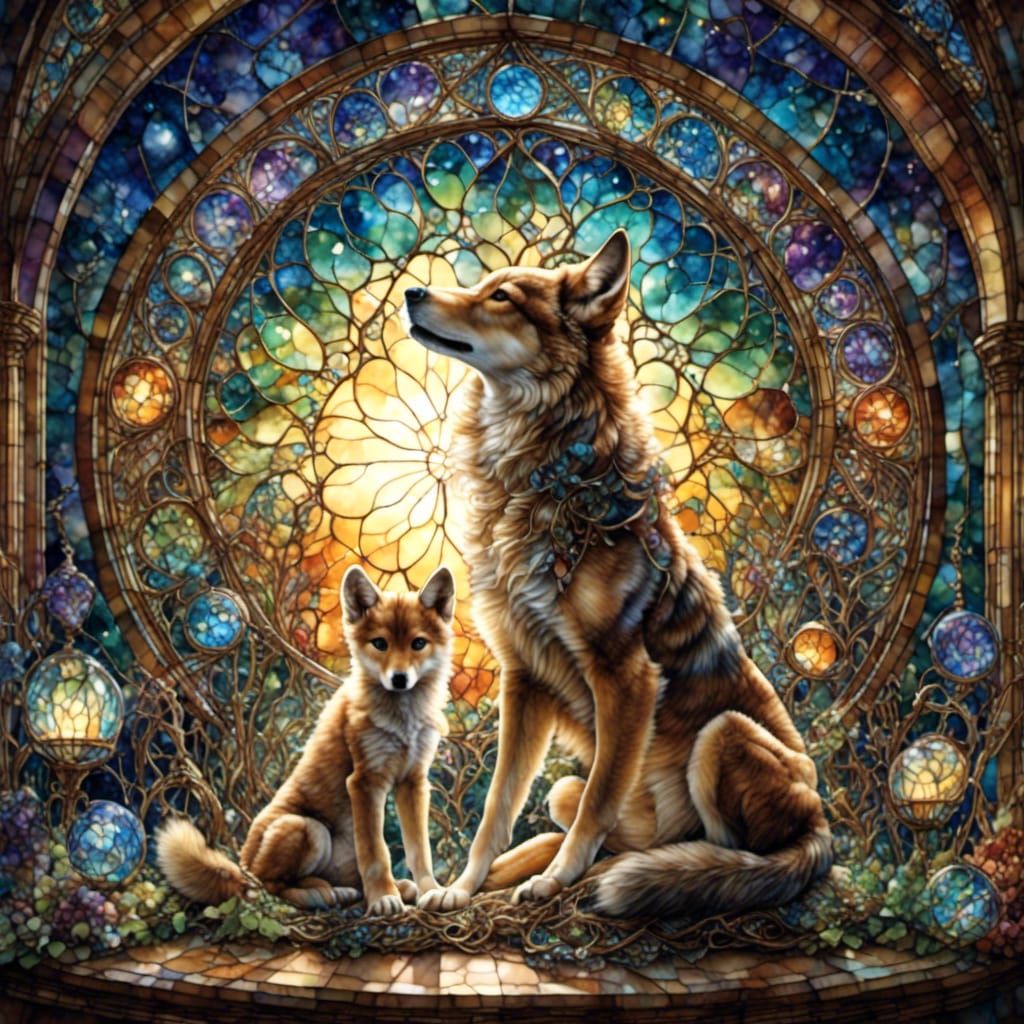 Momma Wolf and her Baby