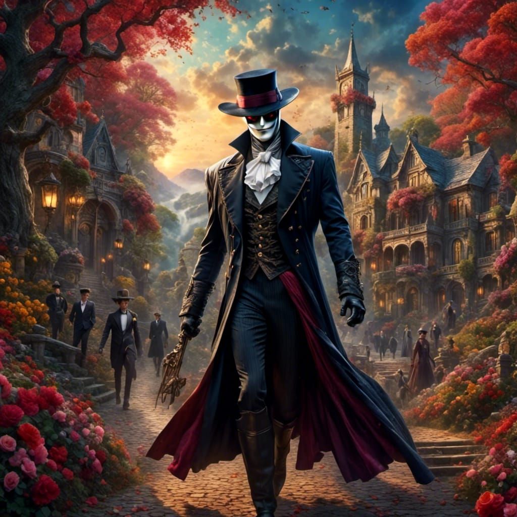 <lora:R evolution:1.0> <lora:Epic:1.0> Tuxedo Mask (male)