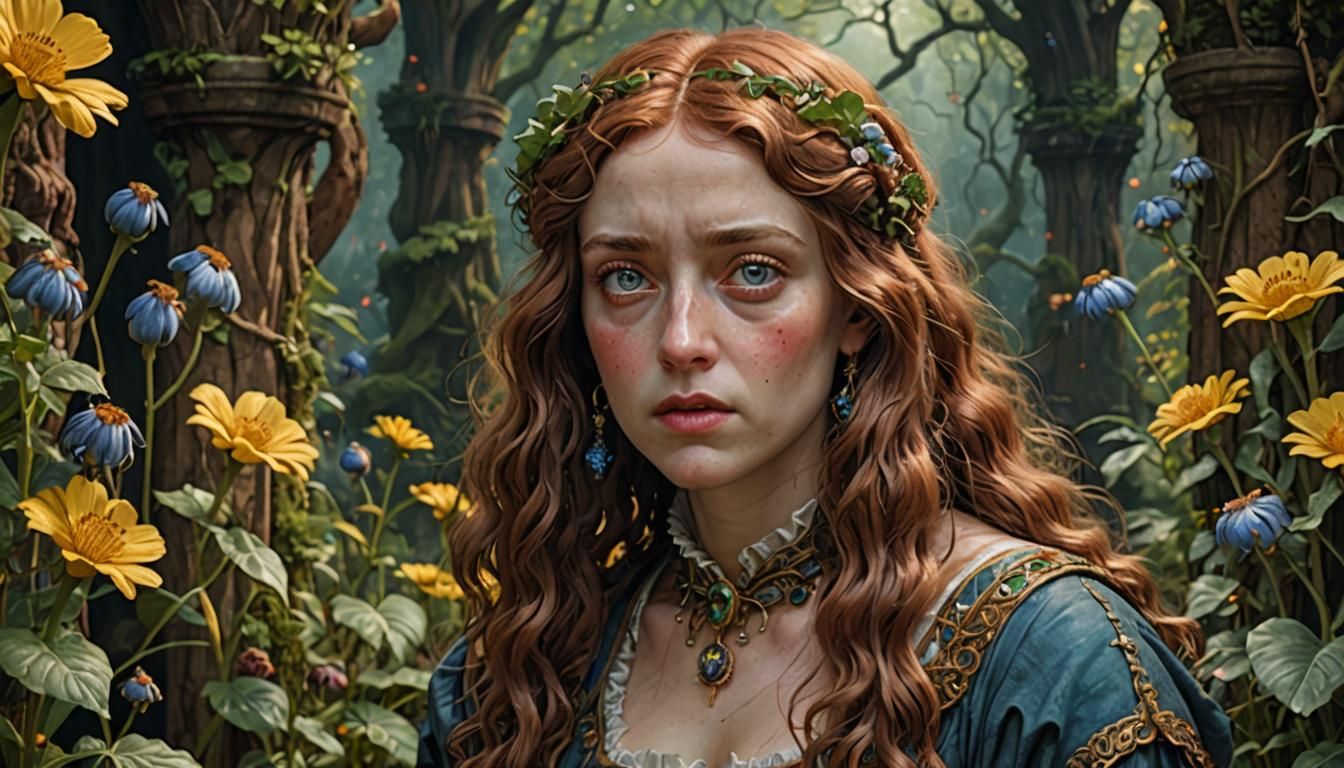 Hilariously Ugly Sci-Fi Art in Pre-Raphaelite Style