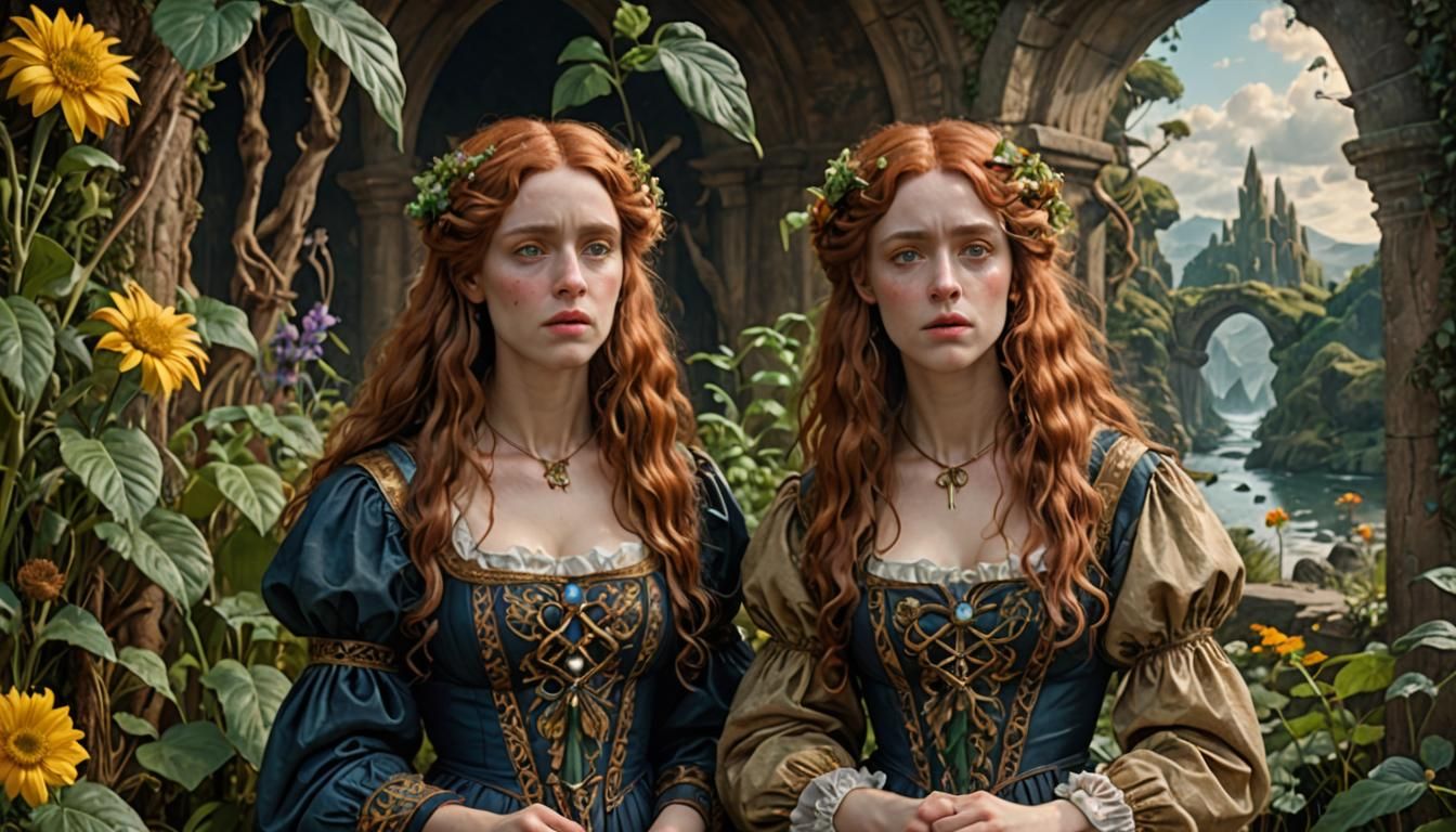 Comical Sci-Fi Grossness in Pre-Raphaelite Style