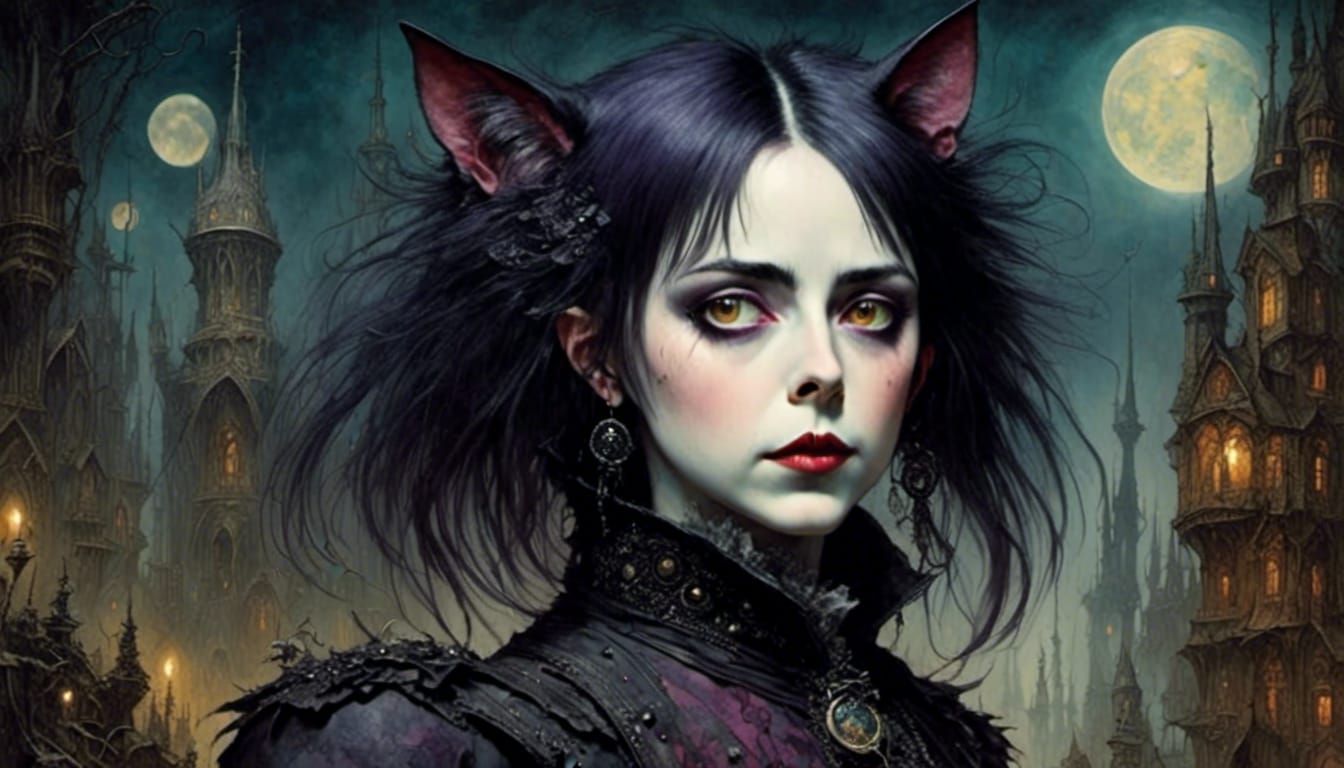 Surreal Creature in Deep Background