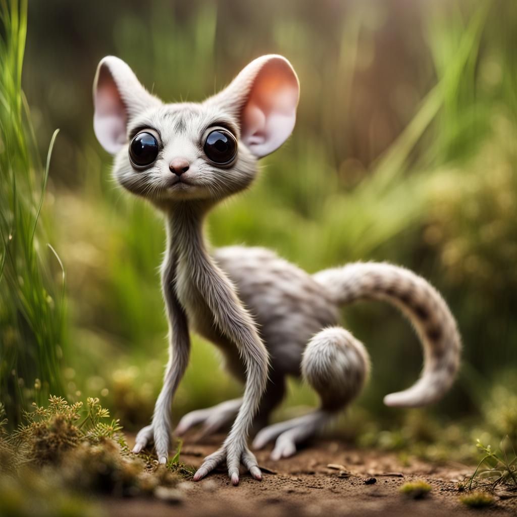 Small Furry Creature with Floppy Ears