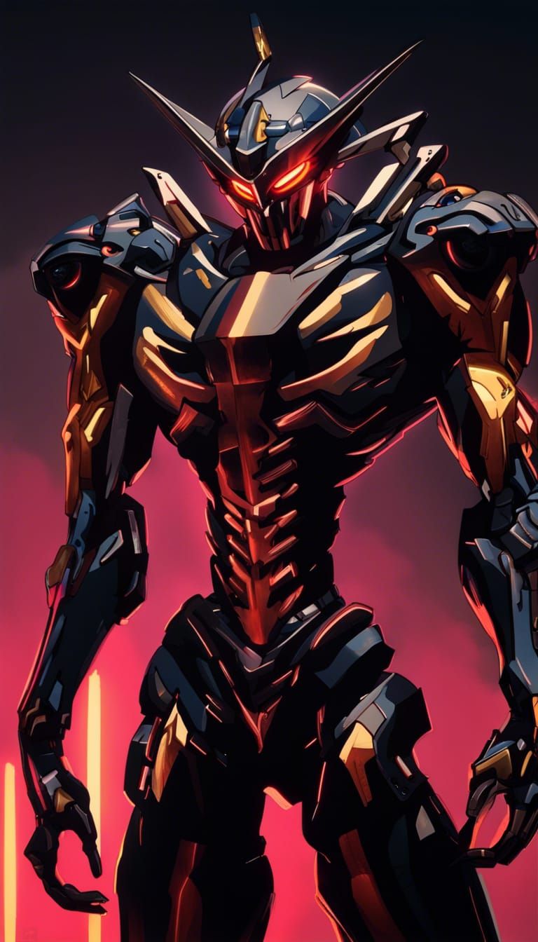 Neon Genesis Evangelion, hyper realistic, silver white refle...