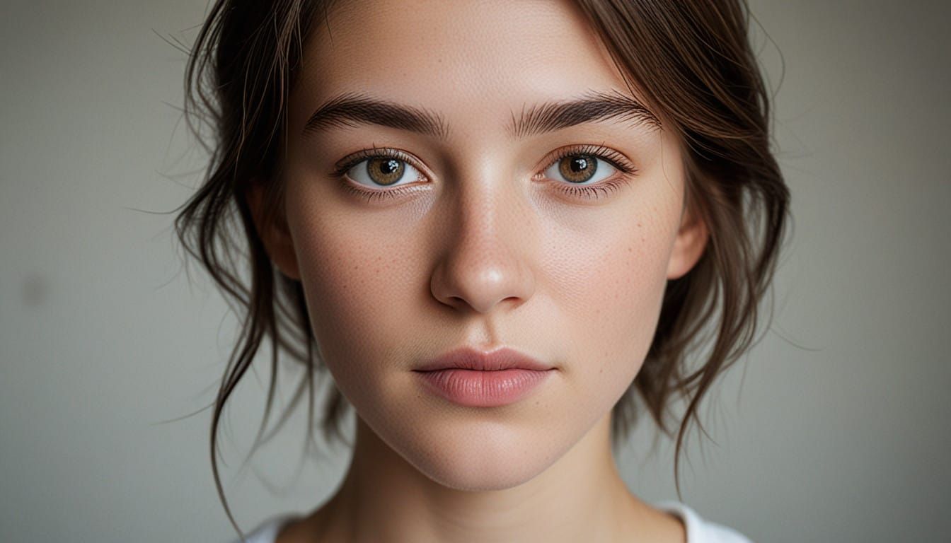 Ethereal Young Woman in Soft Focus