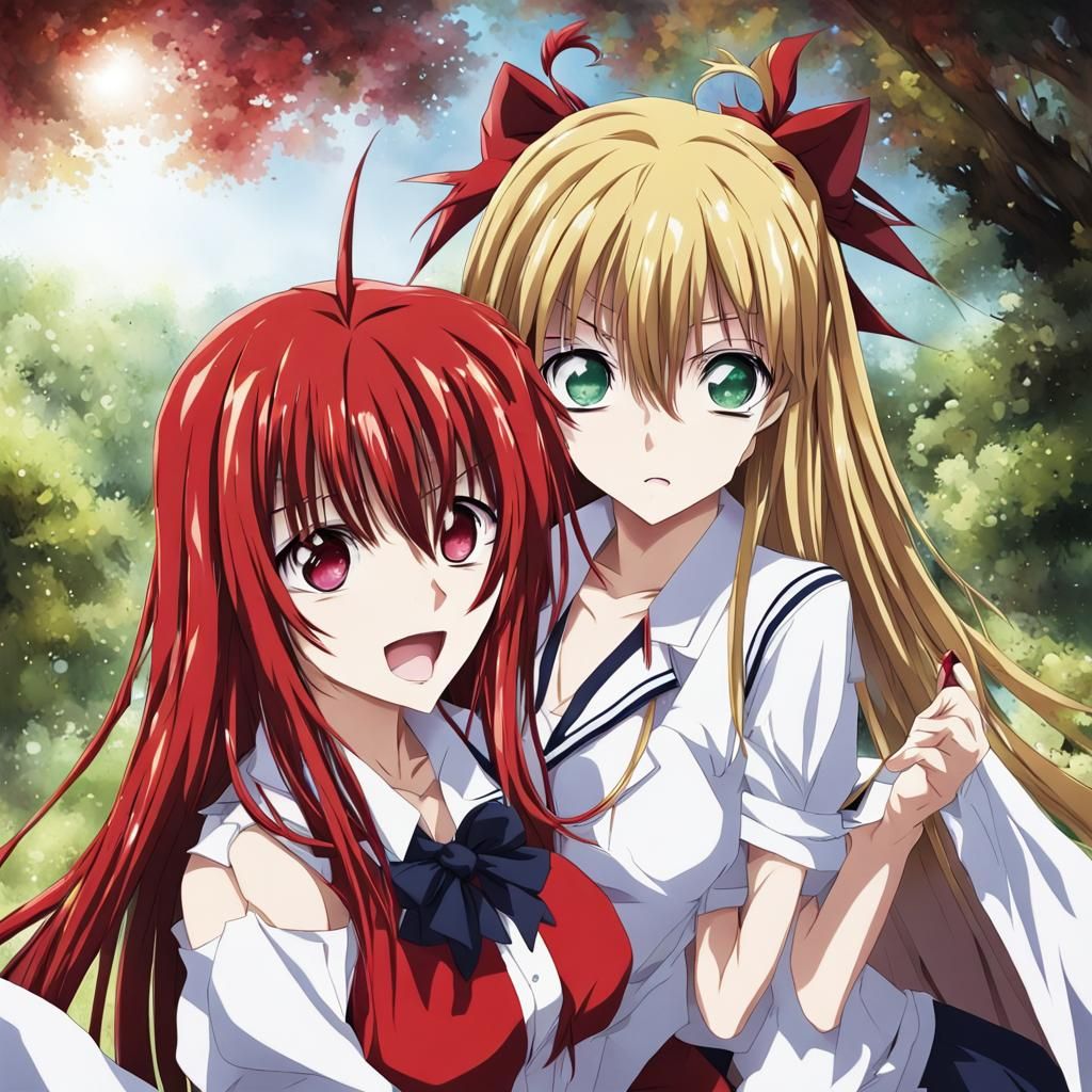 Anime Girls in Japanese Manga Style