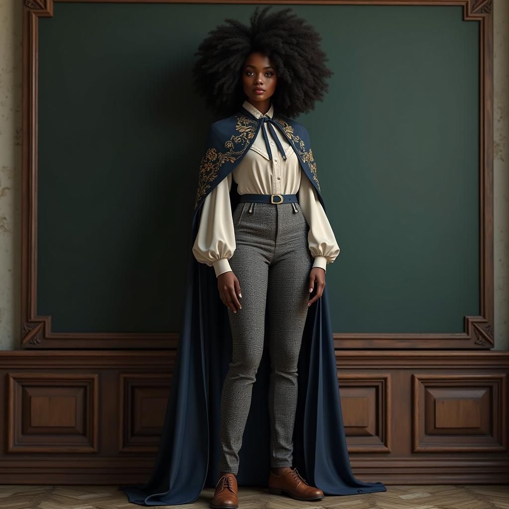 Confident Young Wizard in Fantasy Concept Art Style