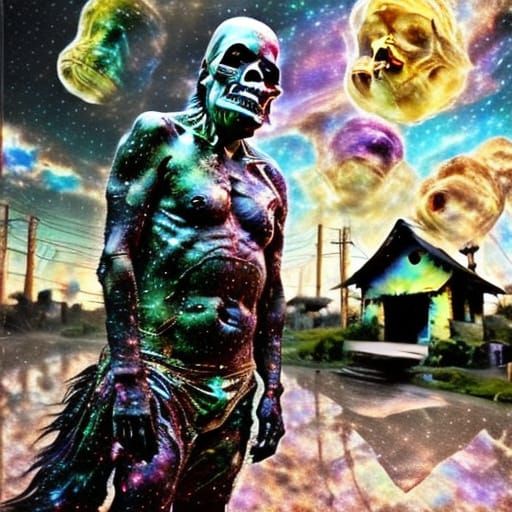 Surreal Banana Humanoid Flees Cornucopia House