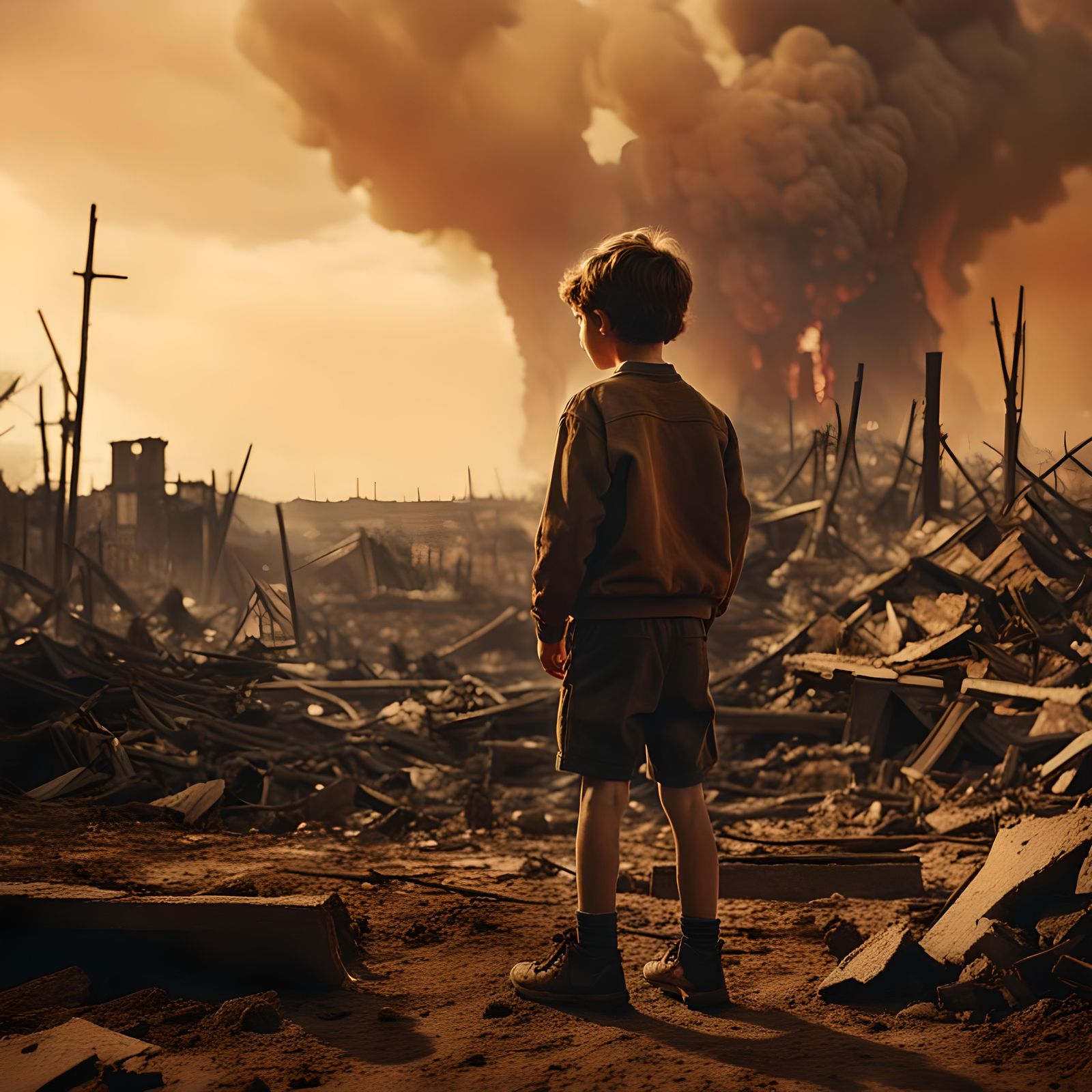 Childhood Lost: A Cinematic Still of War's Impact