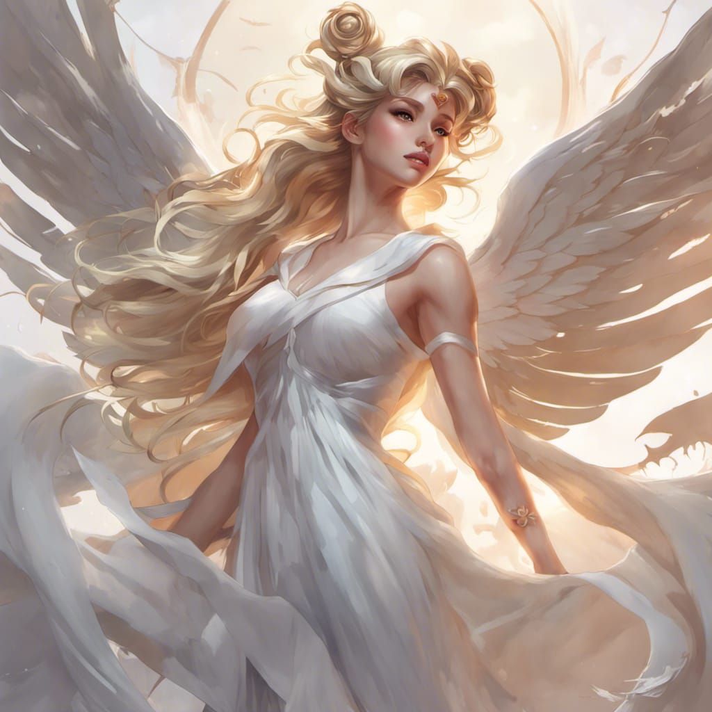 Sailor Moon Portrait in Art Nouveau Style