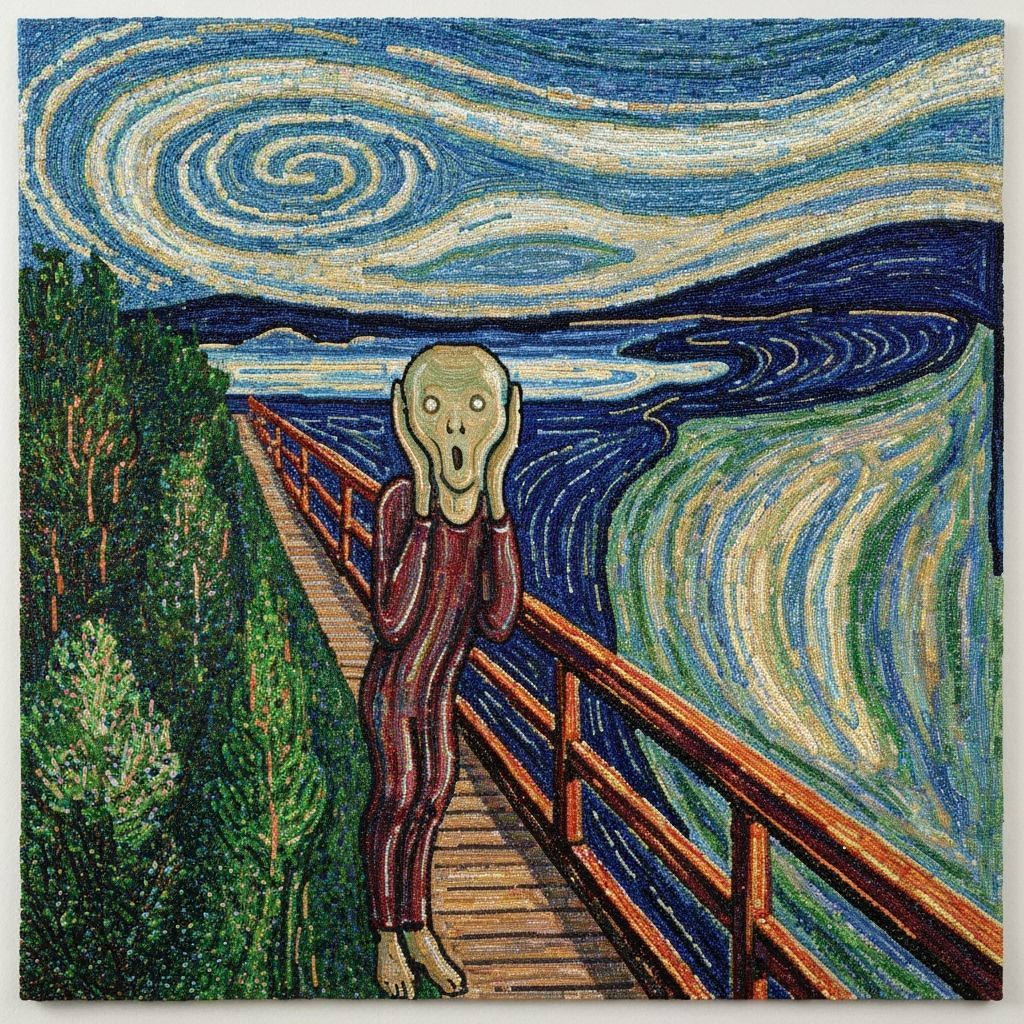 Beaded Scream: A 3D Recreation of Munch's Masterpiece