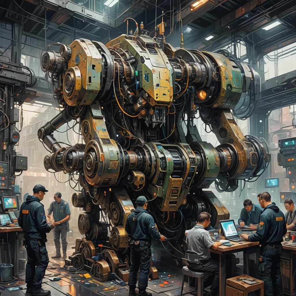 Working with the machine