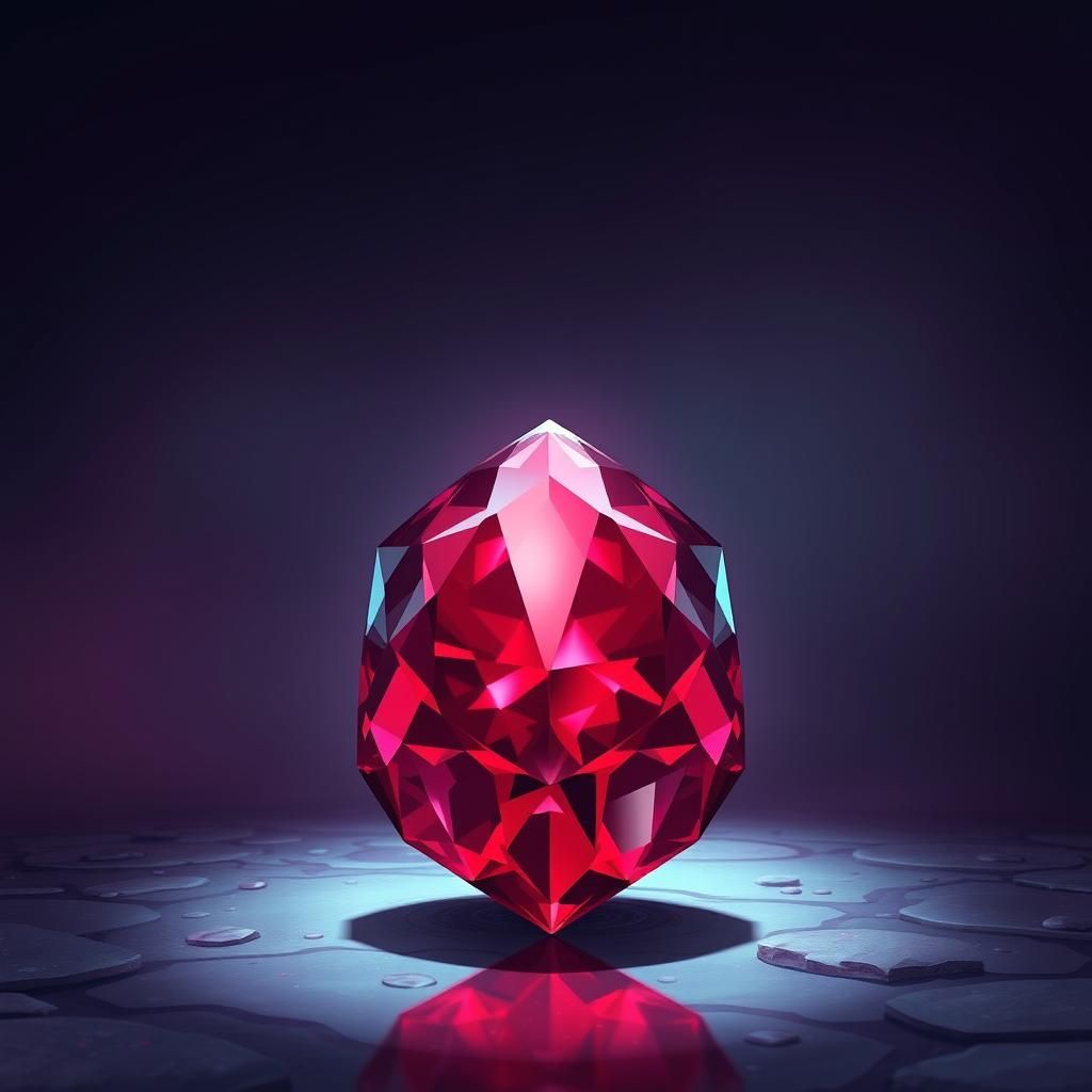 The gem is sparkling carmine. It is extremely rare. It is as...
