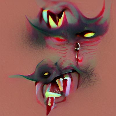 Terrifying Slit-Mouthed Demon of Grief