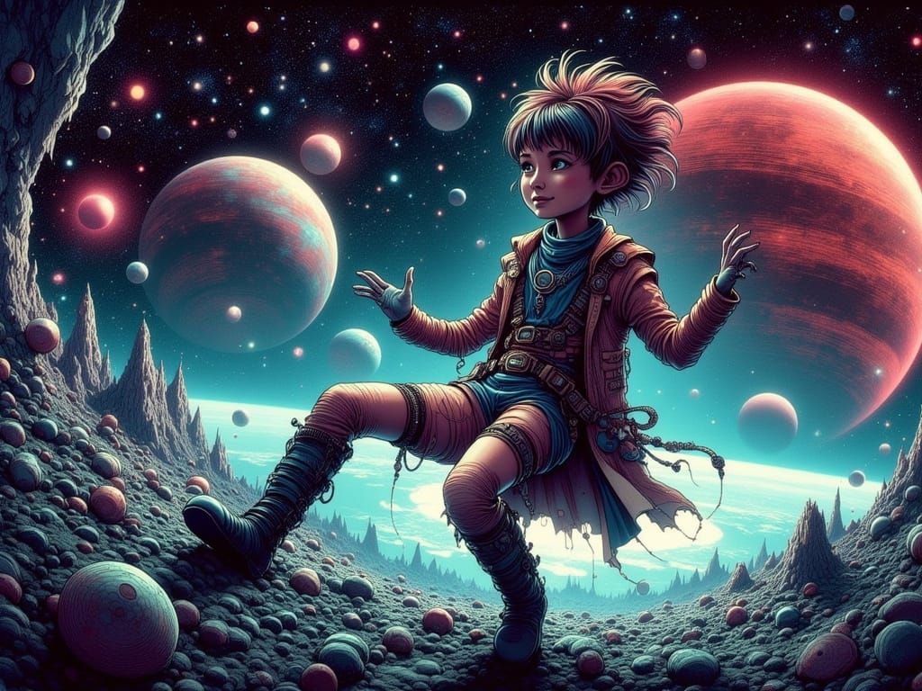 Cosmic Nonsense in Sci-Fi Space Landscape