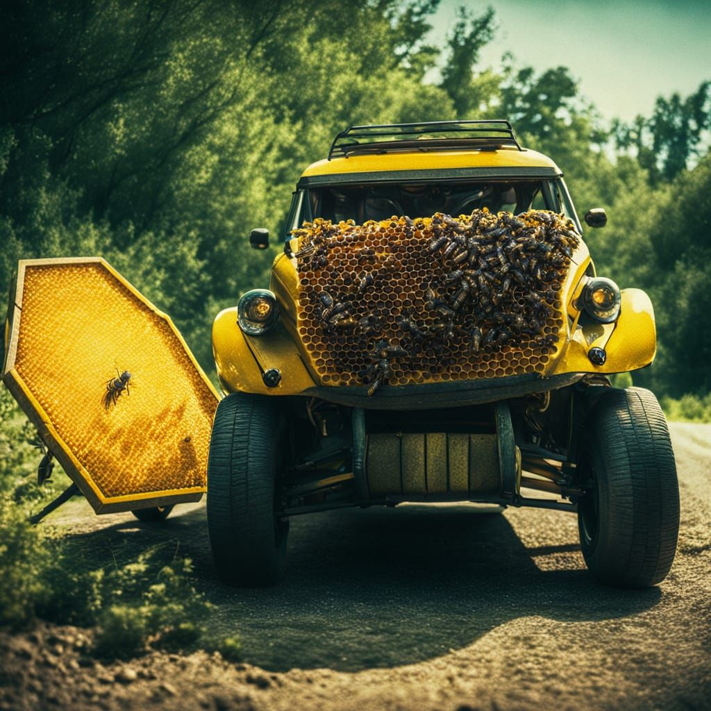 Epic Bee in Cinematic Car Chase