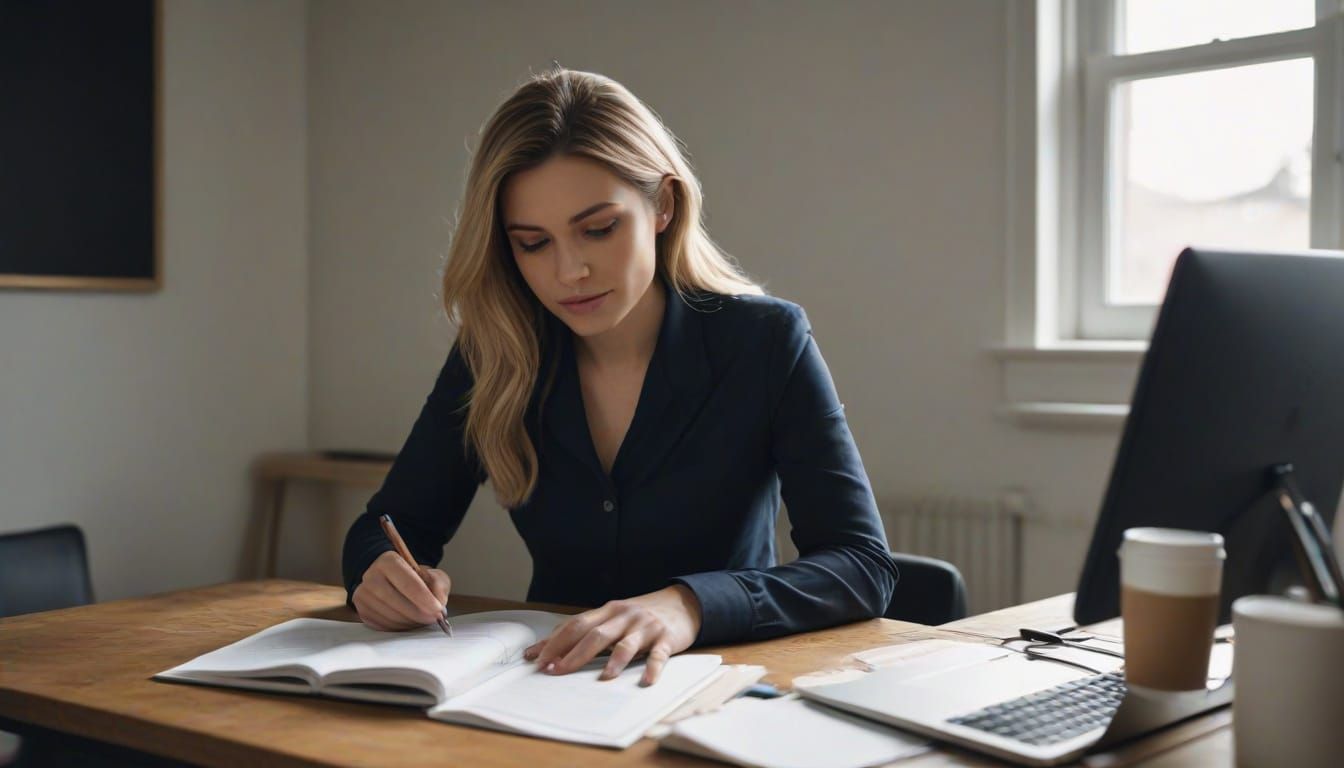 Abstract Portrait of a Female Figure