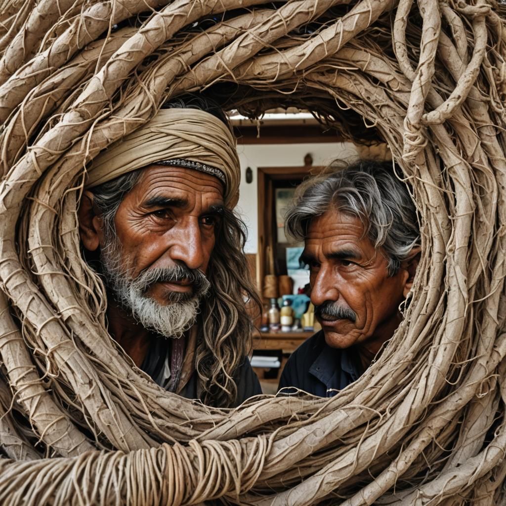 Young Pirate Contemplates the Sea: Folk Art Portrait