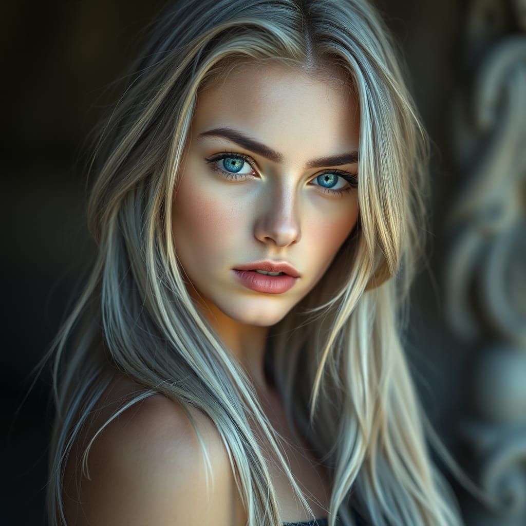 Ethereal Beauty: A Delicate Portrait in Natural Light