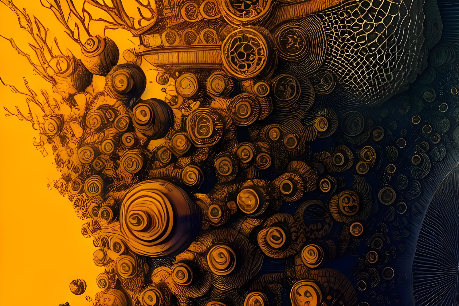 Detailed Ink Illustration of a Search