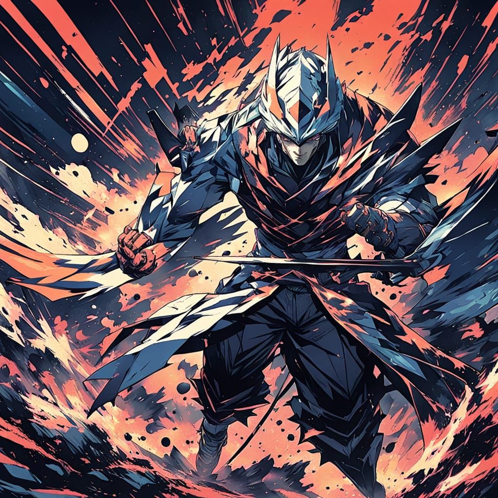 Heroic Sigma Boy in Vibrant Anime Style