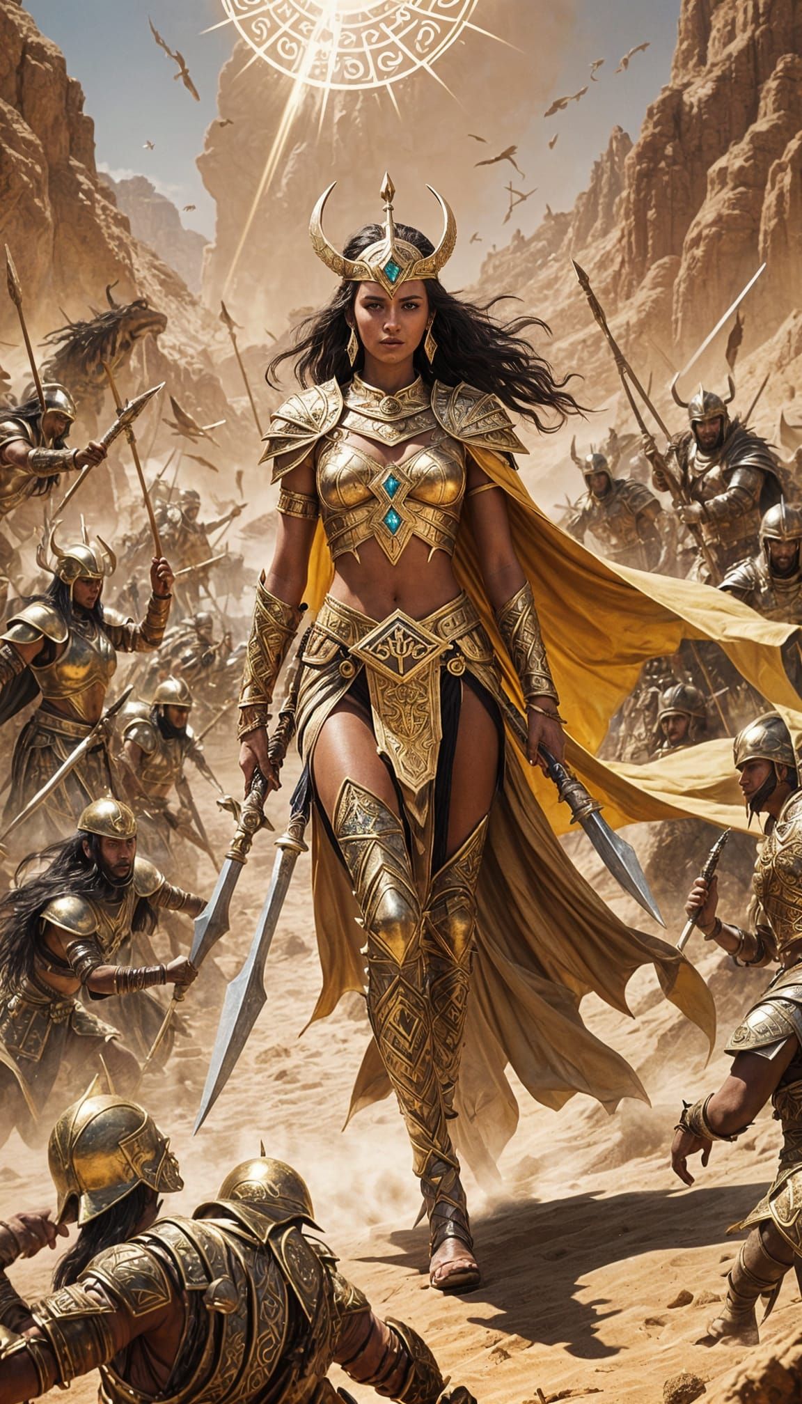 Amazigh Goddess Leads Army into Battle