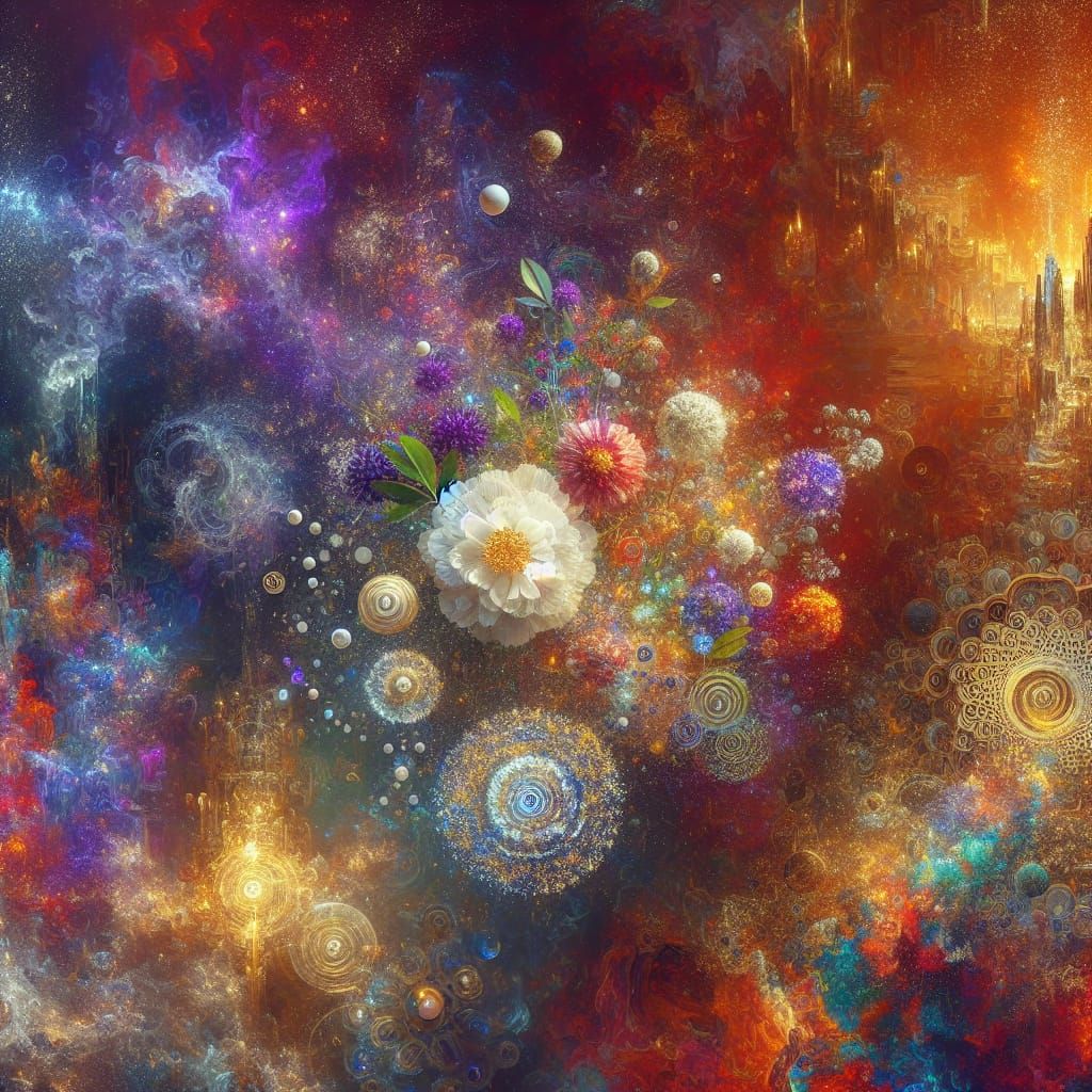 Goddess of Beauty in Fantasy Matte Painting