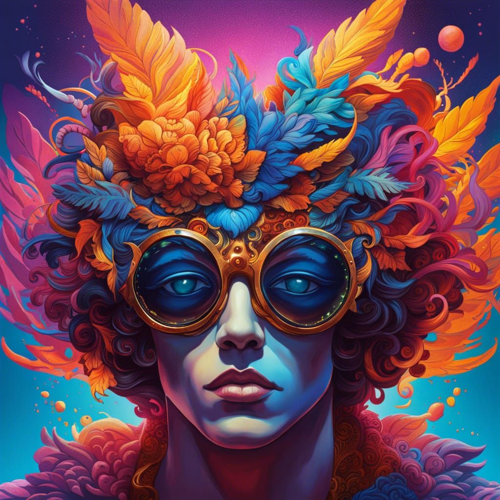 Hypnos, God of Sleep, with Funky Spectacles