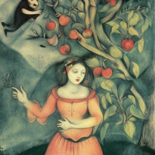 Vampire's Song: Apple Blossoms in Renaissance Style