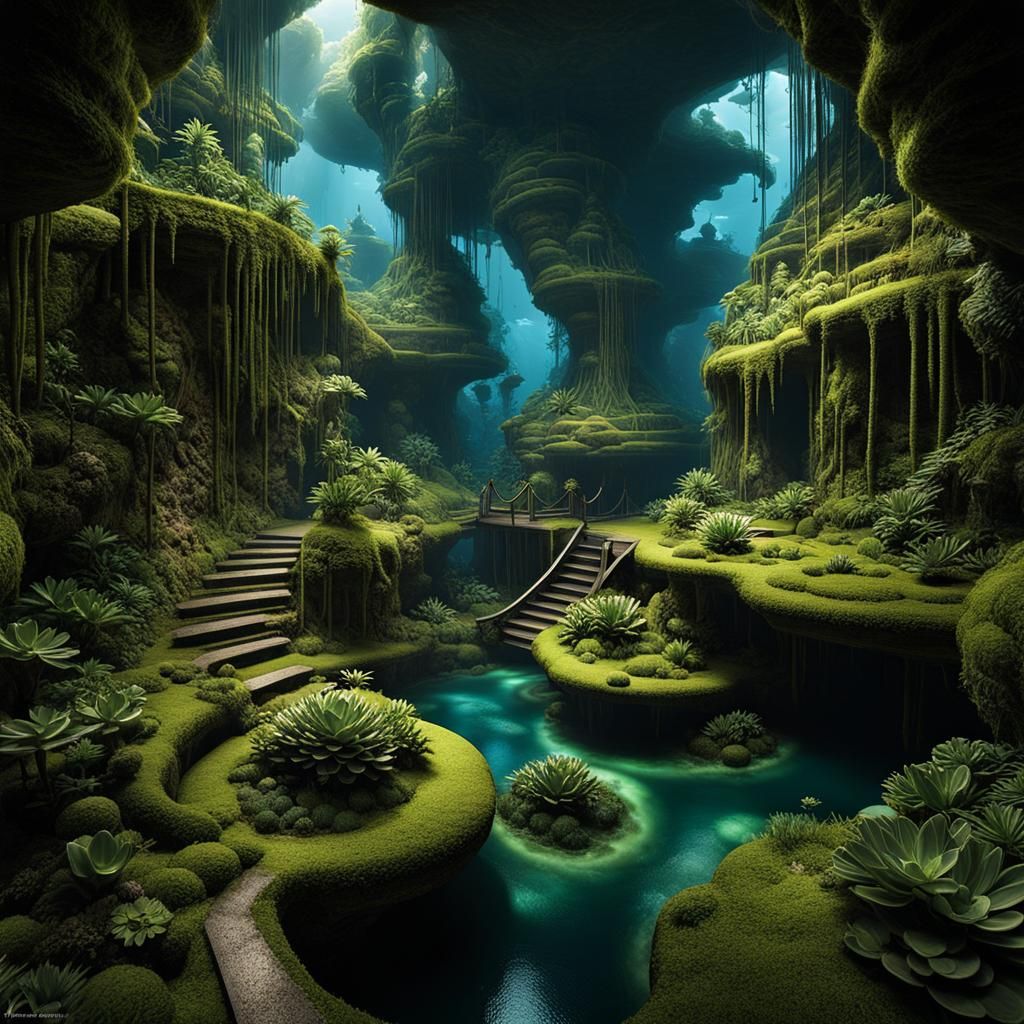 Whimsical Underground Subterranean World