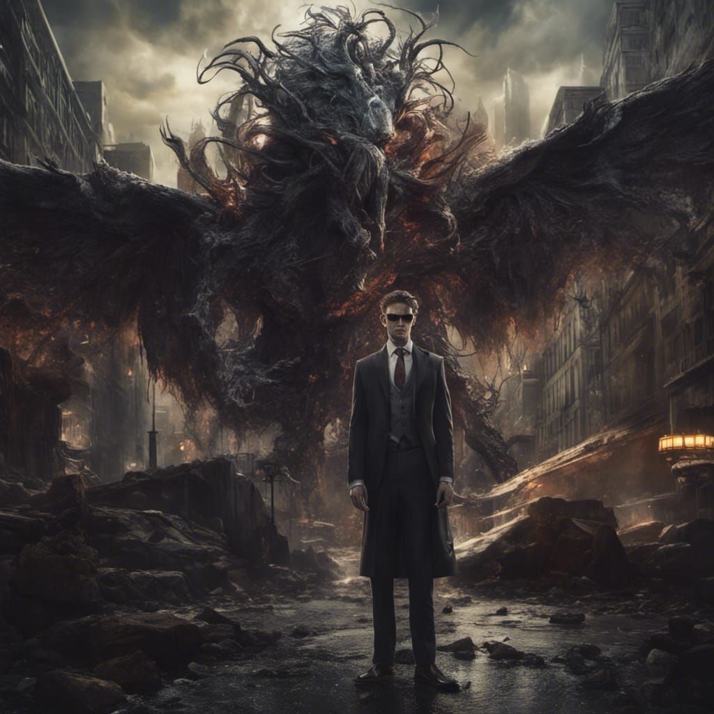 Eldritch Abomination in a Suit: Fantasy Concept Art