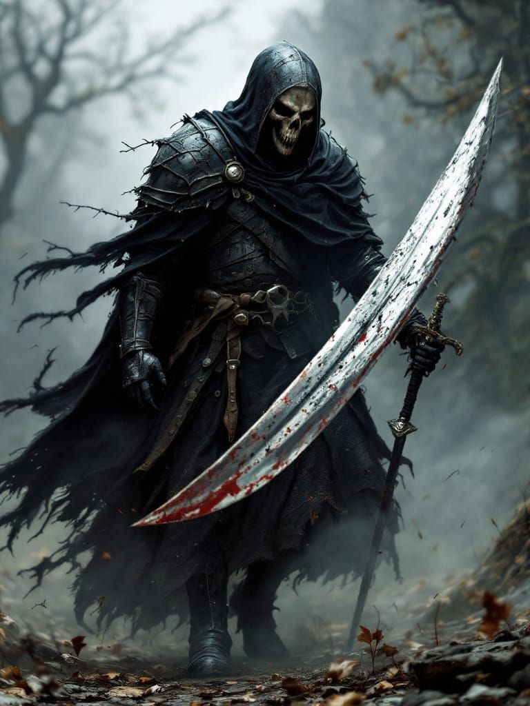 Grim Reaper as Medieval Knight in Germany