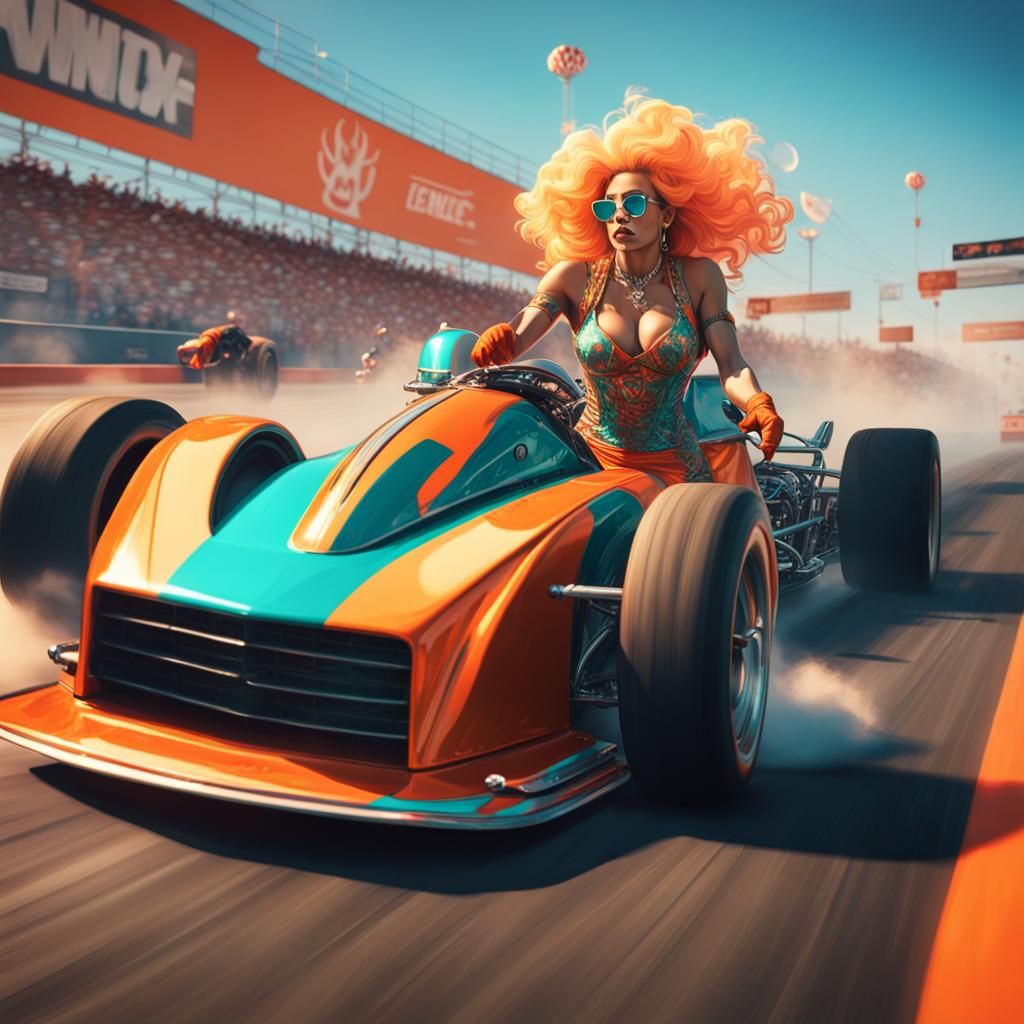 Drag Queen Races: Hyperdetailed Concept Art