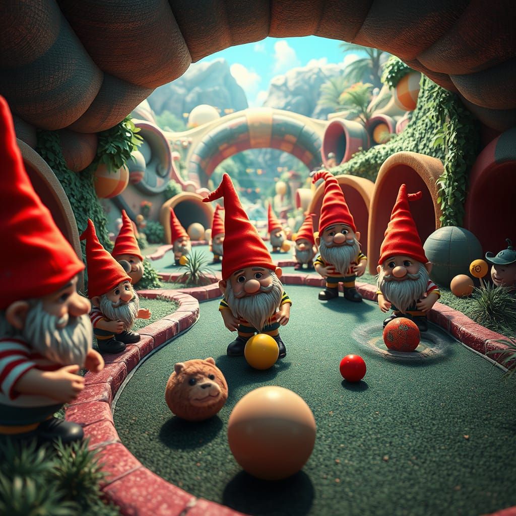 Gnome Gopher Bowling Games