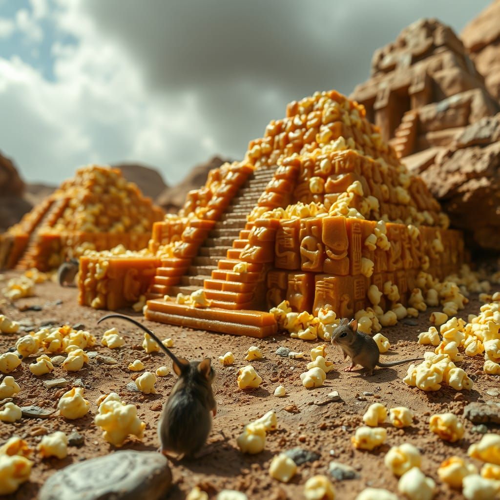 Caramel Popcorn Pyramids Discovered in Lost City