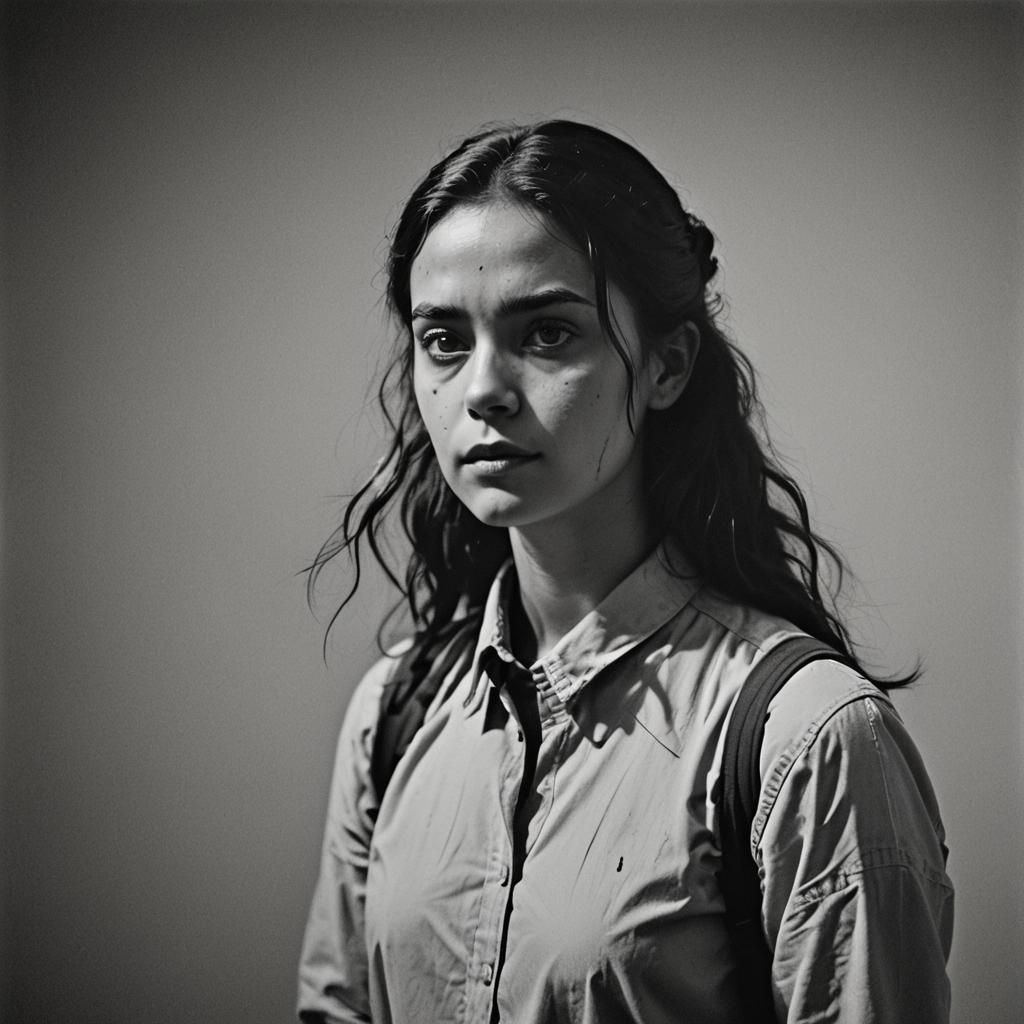 Monochromatic Portrait in Cinematic Style