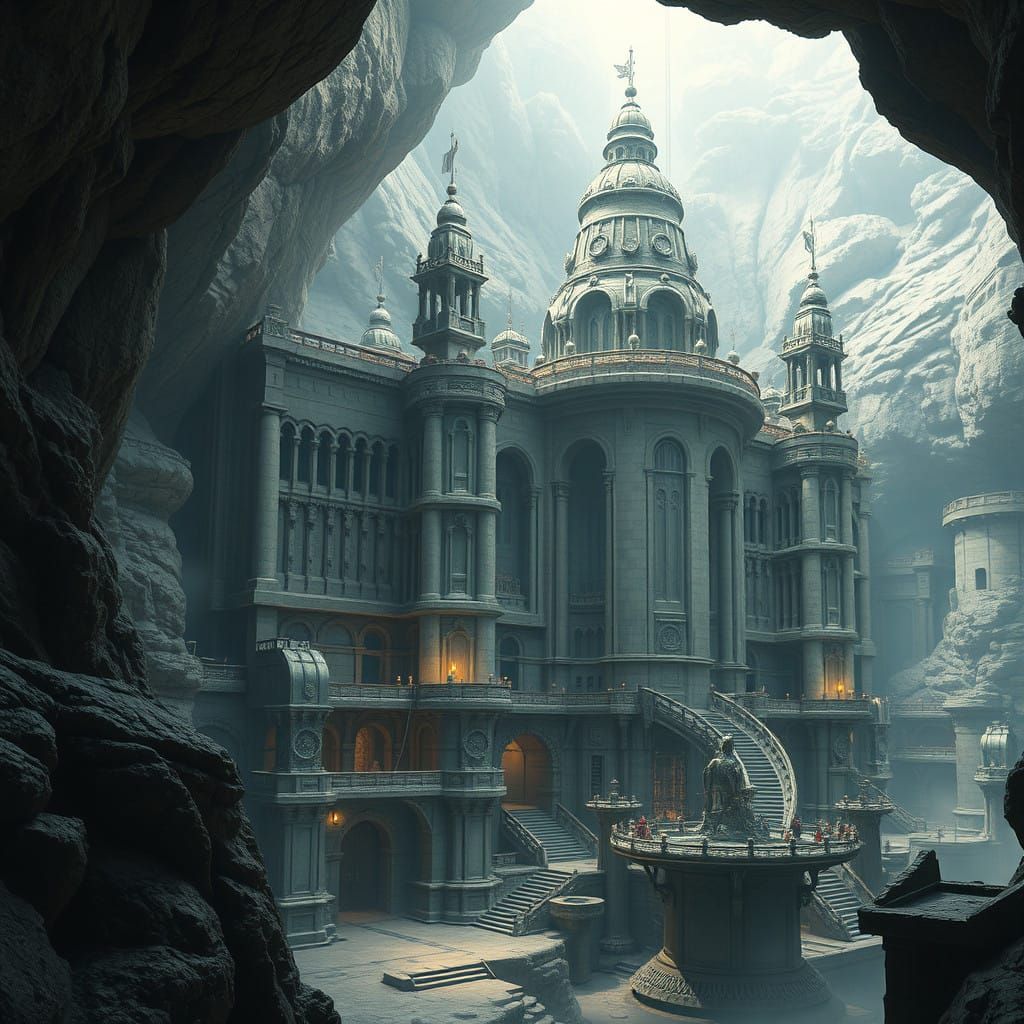 Majestic Underground Citadel Carved into Central Blackreach