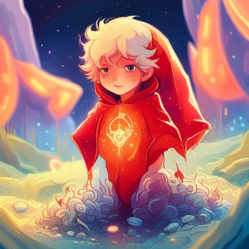 Rainbow Daemon with Crystalline Cape