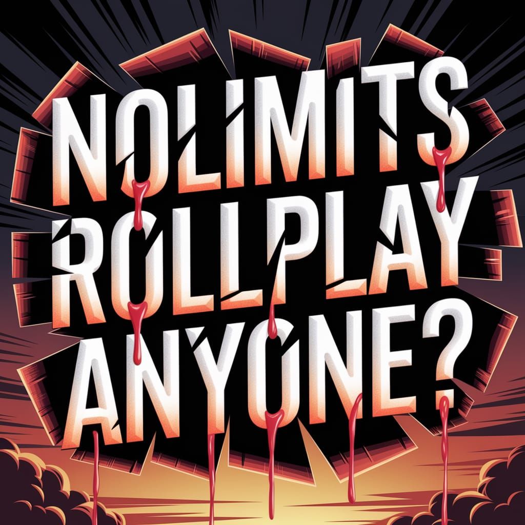 Blood Dripped Invitation in 3D Torn Letters