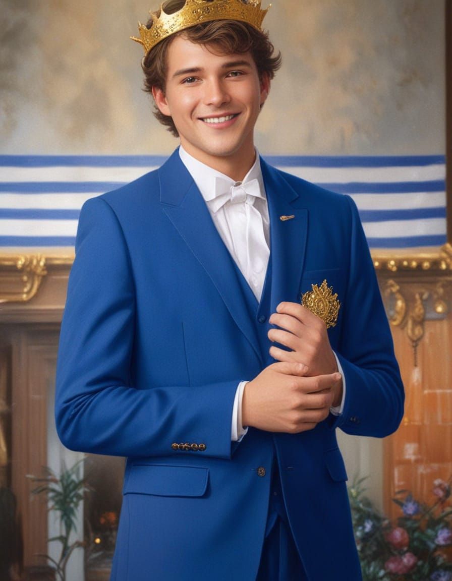 Royal Prince in Ethereal Fantasy Landscape