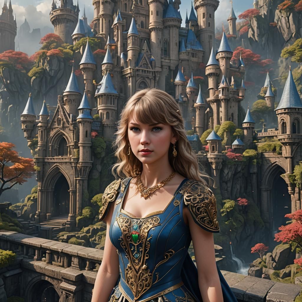 Taylor Swift Fantasy Concept Art in 8k Resolution