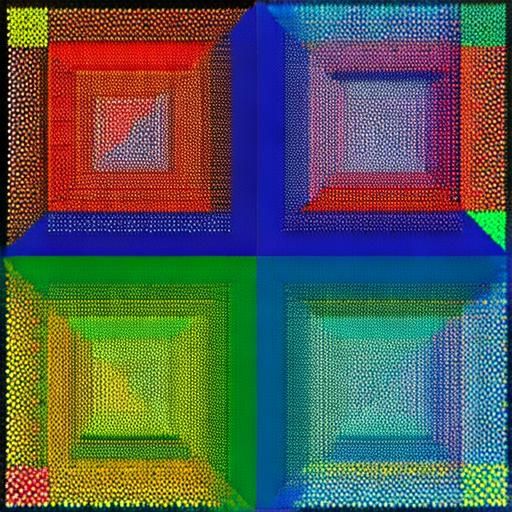 Technicolor Ben Day Polka Dot Stereogram Image