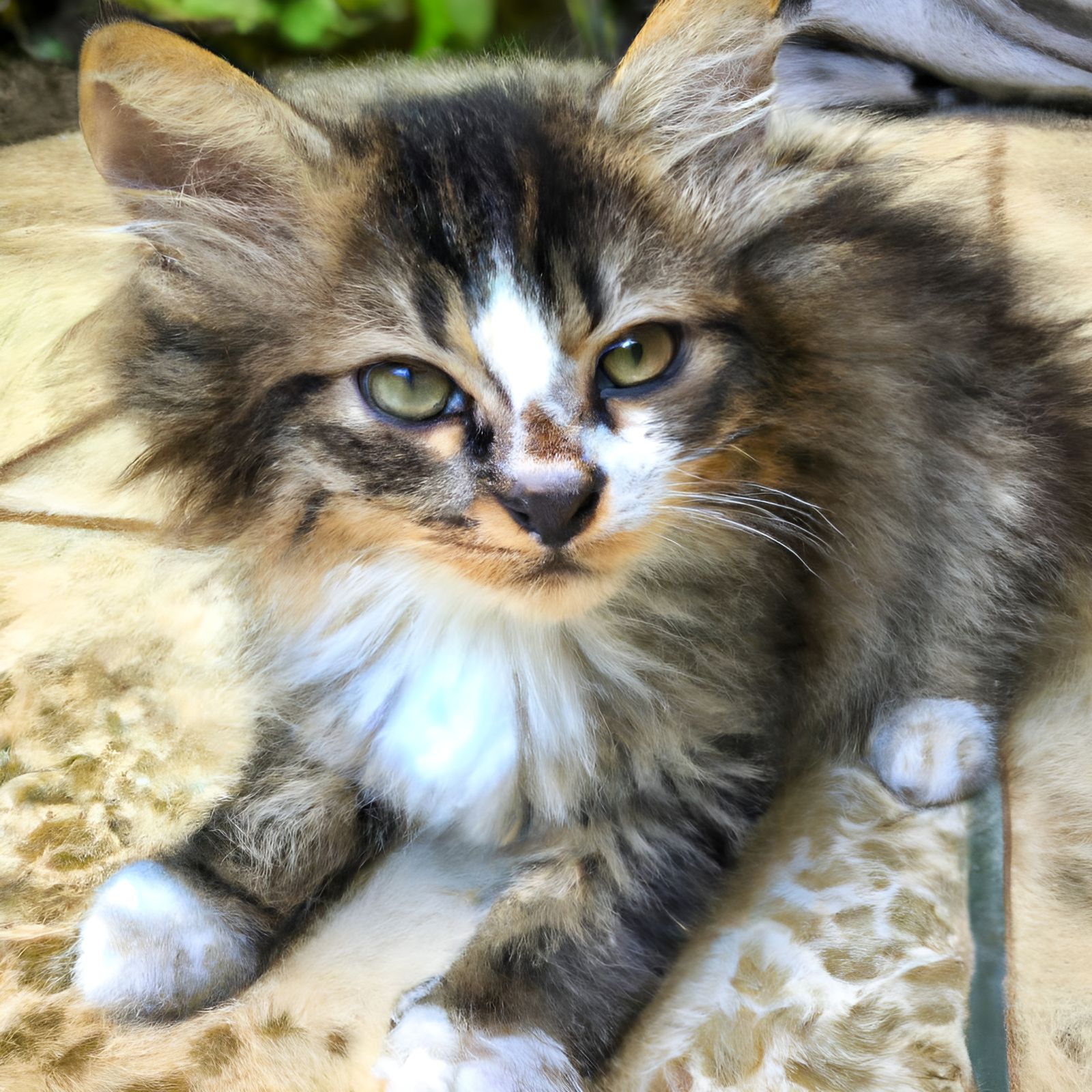Adorable Hybrid Puppy-Kitten: Fluffy and Fierce