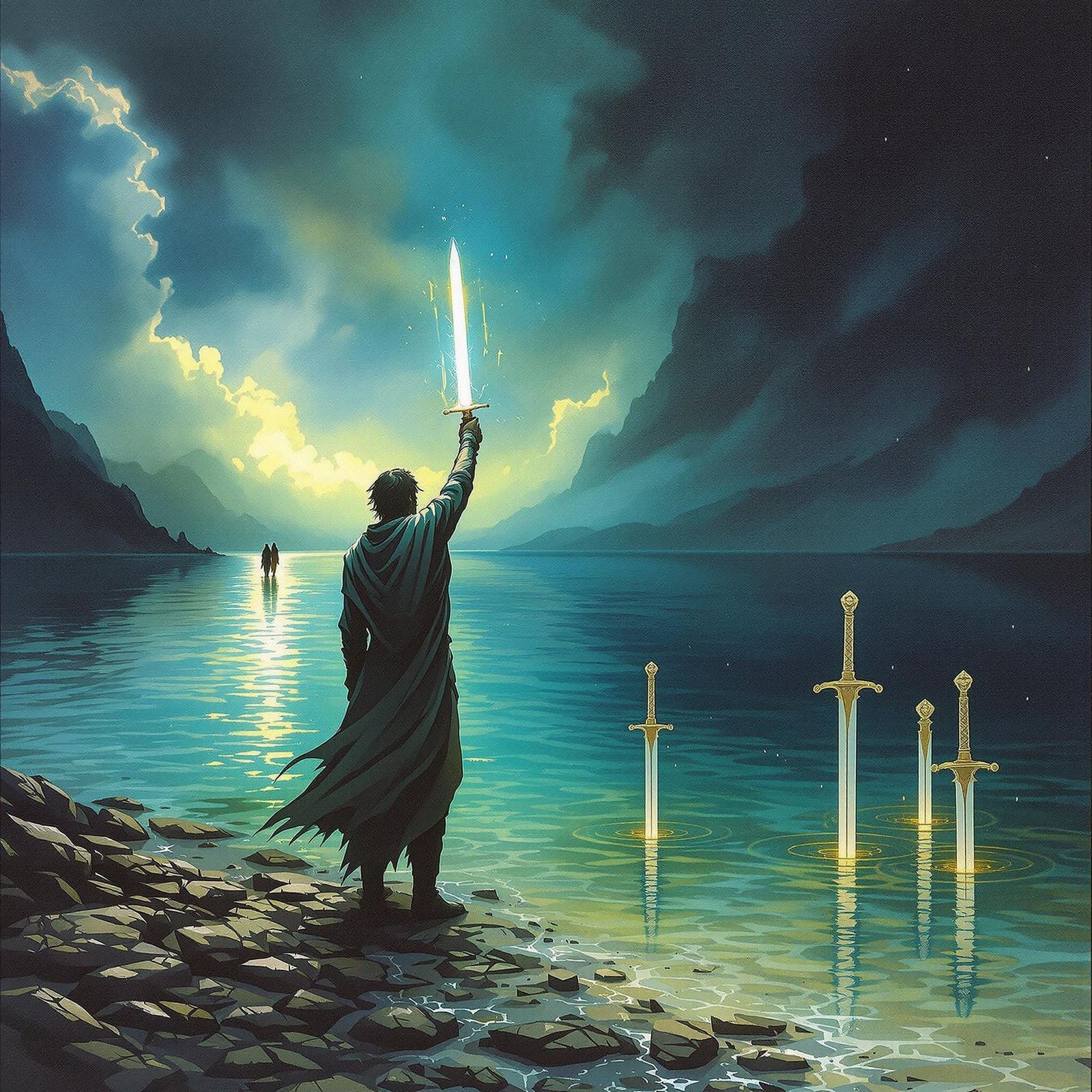 A Haunting Surrealist Scene of Defeat and Discord